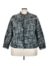 Dialogue 100% Polyester Tweed Gray 3/4 Sleeve Blouse Size 22w - photo 1