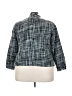 Dialogue 100% Polyester Tweed Gray 3/4 Sleeve Blouse Size 22w - photo 2