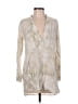 Karlie 100% Rayon Snake Print Ivory 3/4 Sleeve Blouse Size S - photo 1
