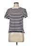 Zara Stripes Ivory Short Sleeve T-Shirt Size M - photo 1