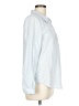Joie 100% Cotton Checkered-gingham Blue Long Sleeve Button-Down Shirt Size L - photo 4