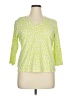 Sutton Studio Green 3/4 Sleeve T-Shirt Size 1X - photo 1