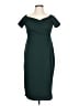 BLVD Solid Green Cocktail Dress Size L (estimated) - photo 1