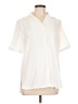 Unbranded 100% Polyester Ivory Short Sleeve Blouse Size L - photo 1