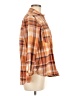 Universal Thread 100% Cotton Plaid Orange Long Sleeve Button-Down Shirt Size M - photo 4