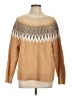 Ann Taylor LOFT Chevron-herringbone Tan Pullover Sweater Size L - photo 1