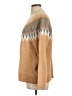 Ann Taylor LOFT Chevron-herringbone Tan Pullover Sweater Size L - photo 5