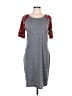 Lularoe Gray Casual Dress Size L - photo 1