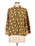 Natori 100% Polyester Polka Dots Brown 3/4 Sleeve Blouse Size M - photo 1