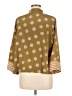 Natori 100% Polyester Polka Dots Brown 3/4 Sleeve Blouse Size M - photo 2