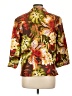 Silkland 100% Silk Tropical Brown Silk Blazer Size 10 - photo 2