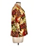 Silkland 100% Silk Tropical Brown Silk Blazer Size 10 - photo 4