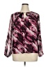 Calvin Klein Burgundy Pink Long Sleeve Blouse Size XL - photo 1