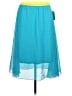 Lularoe 100% Polyester Solid Teal Casual Skirt Size L - photo 1