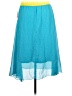 Lularoe 100% Polyester Solid Teal Casual Skirt Size L - photo 2