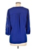 Brixon Ivy 100% Polyester Blue 3/4 Sleeve Blouse Size M - photo 2