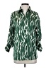 Haver 100% Polyester Animal Print Green Long Sleeve Blouse Size XS - photo 1