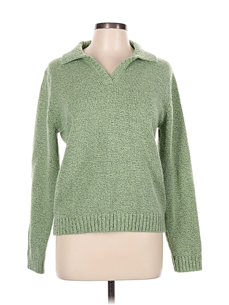 Pre-owned Carolyn Taylor Pullover Sweater In Green