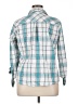 Croft & Barrow Plaid Teal 3/4 Sleeve Button-Down Shirt Size XL - photo 2