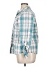 Croft & Barrow Plaid Teal 3/4 Sleeve Button-Down Shirt Size XL - photo 5