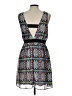 Xhilaration 100% Polyester Graphic Blue Cocktail Dress Size L - photo 2