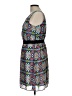 Xhilaration 100% Polyester Graphic Blue Cocktail Dress Size L - photo 5