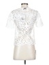 Self-Portrait 100% Polyester White Short Sleeve Blouse Size 2 - photo 2