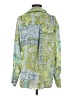 Zara 100% Polyester Paisley Green Long Sleeve Blouse Size S - photo 2