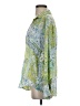 Zara 100% Polyester Paisley Green Long Sleeve Blouse Size S - photo 5