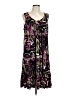 Assorted Brands Print Purple Casual Dress Size L (estimated) - photo 1
