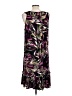 Assorted Brands Print Purple Casual Dress Size L (estimated) - photo 2