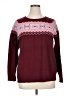 D&Co. Argyle Burgundy Pullover Sweater Size XL - photo 1