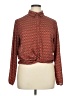 Liberty Love 100% Polyester Print Brown Long Sleeve Blouse Size XL - photo 1