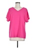 Shein 100% Polyester Pink Short Sleeve Blouse Size 6 - photo 1
