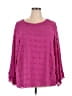 Lilypad 100% Polyester Pink Long Sleeve Blouse Size 2X - photo 1