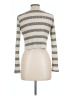 Audrey 3+1 Stripes Ivory Long Sleeve Top Size L - photo 2