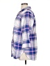 Old Navy Plaid Blue 3/4 Sleeve Button-Down Shirt Size XL - photo 5