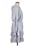 Saints + Secrets 100% Polyester Gray Casual Dress Size L - photo 4