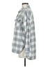 Old Navy 100% Cotton Plaid Gray Long Sleeve Button-Down Shirt Size M - photo 5