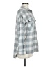 Old Navy 100% Cotton Plaid Gray Long Sleeve Button-Down Shirt Size M - photo 4