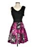 Elle Floral Black Cocktail Dress Size XS - photo 1