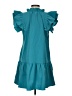 Unbranded 100% Polyester Teal Casual Dress Size S - photo 2