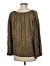 Penta 100% Viscose Metallic Brown Long Sleeve Blouse Size M - photo 2