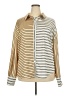 Gilli 100% Polyester Stripes Gold Long Sleeve Blouse Size XXL - photo 1