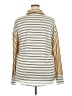Gilli 100% Polyester Stripes Gold Long Sleeve Blouse Size XXL - photo 2