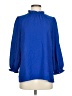 Unbranded 100% Polyester Blue 3/4 Sleeve Blouse Size S - photo 1