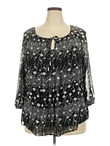 Sara Michelle 3/4 Sleeve Blouse (view 1)