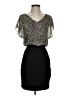 Assorted Brands Animal Print Black Cocktail Dress Size S - photo 1