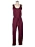 Ambiance Solid Burgundy Jumpsuit Size S - photo 1