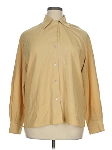Linda Allard Ellen Tracy 3/4 Sleeve Button-Down Shirt (view 1)